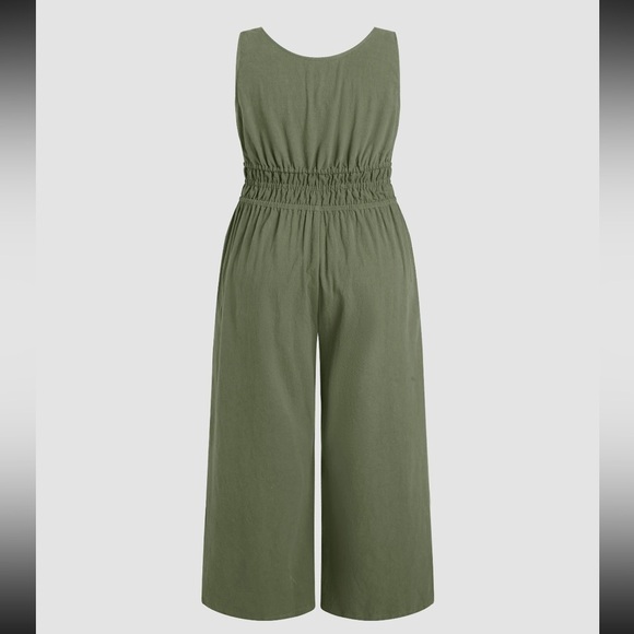 Sleeveless Wide Leg Jumpsuit - Picture 2 of 7